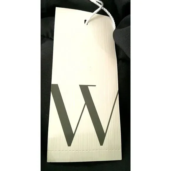 NWT Worthington XXL Black & White Floral Satin Spaghetti Strap Midi Dress - Picture 12 of 13